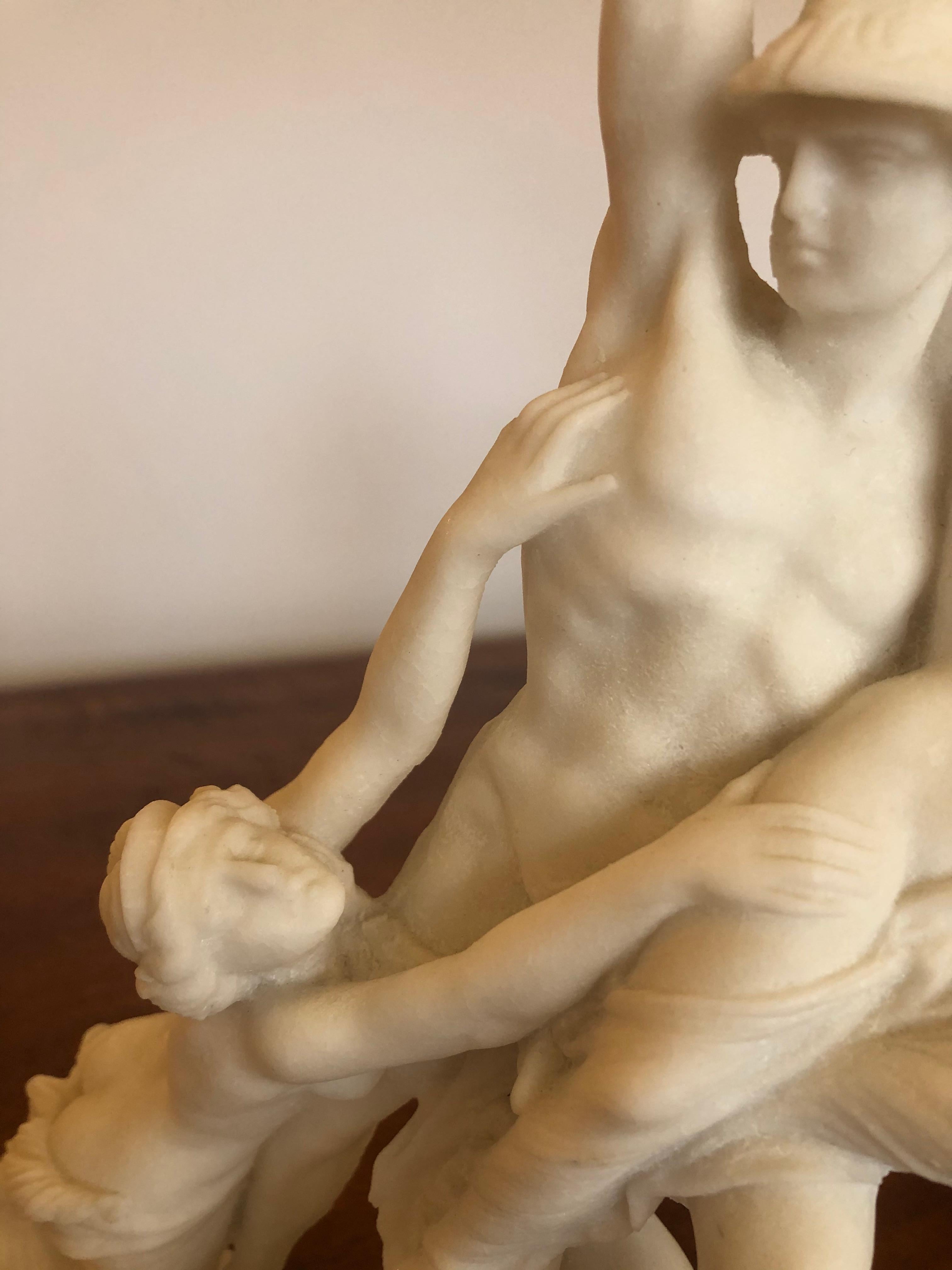 A magnificent meticulously detailed porcelain sculpture of intertwining passionate bodies. A true object d'arte.