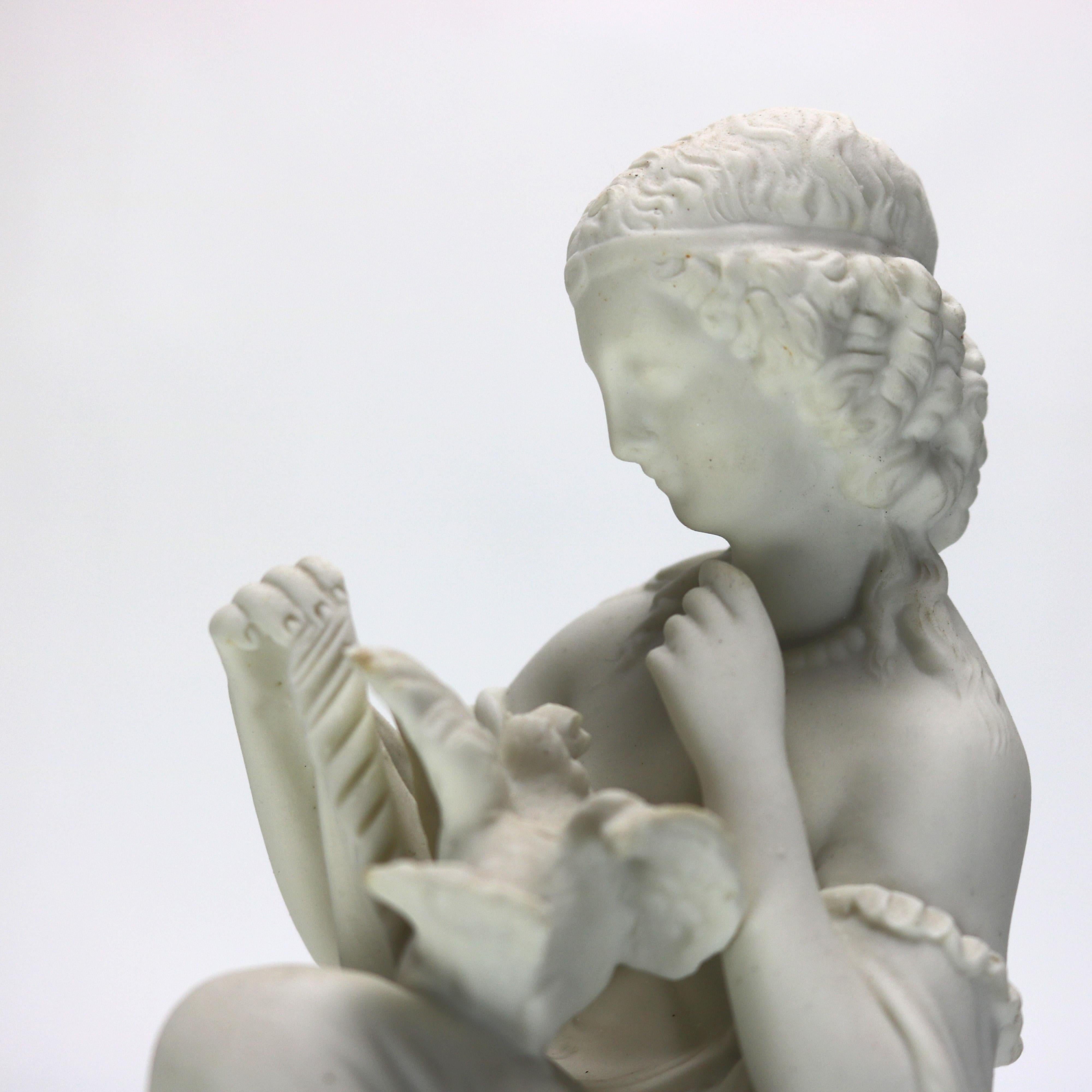 Antica figura in porcellana di bisquit classica di Parian Ware C1880 In condizioni buone in vendita a Big Flats, NY