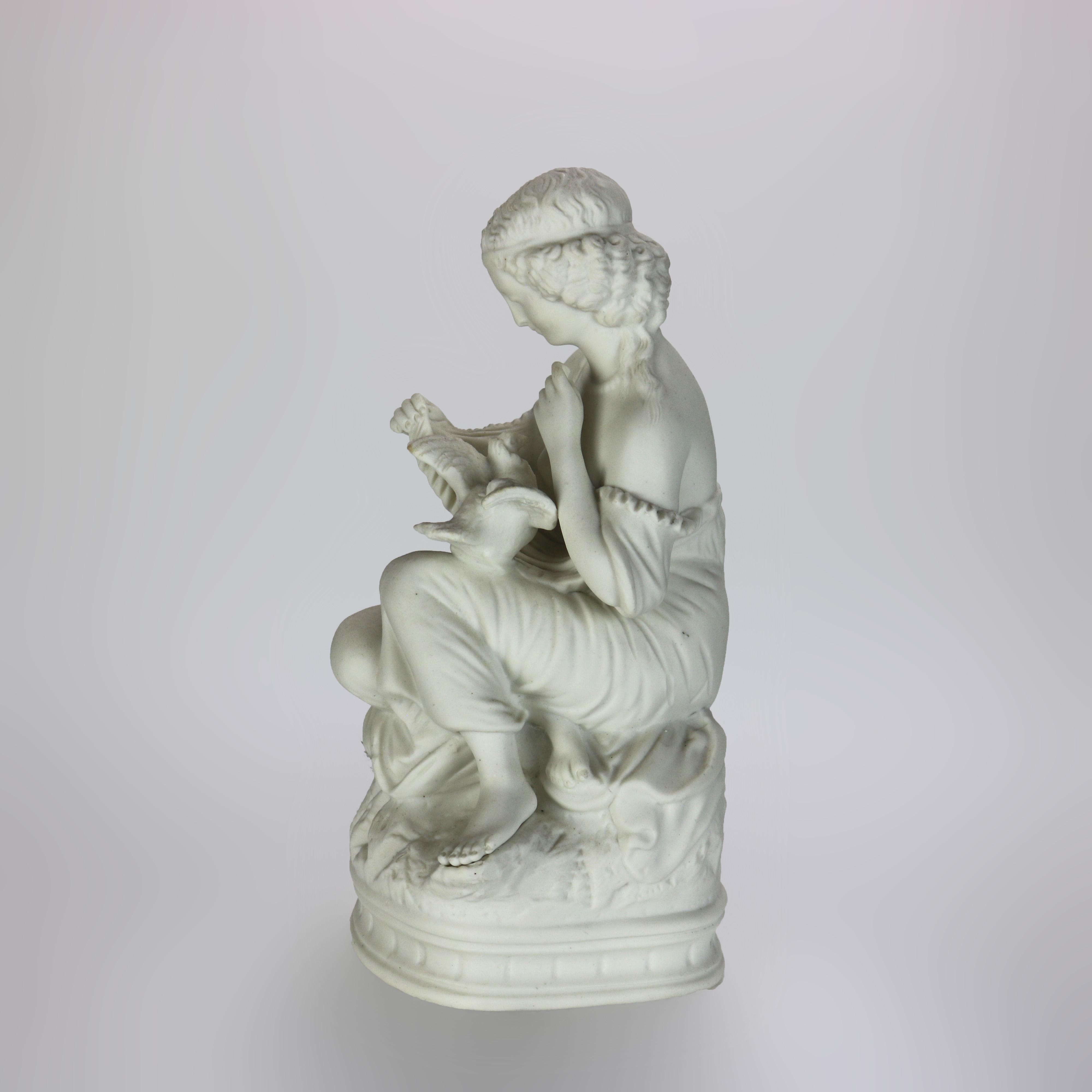 Antica figura in porcellana di bisquit classica di Parian Ware C1880 in vendita 1