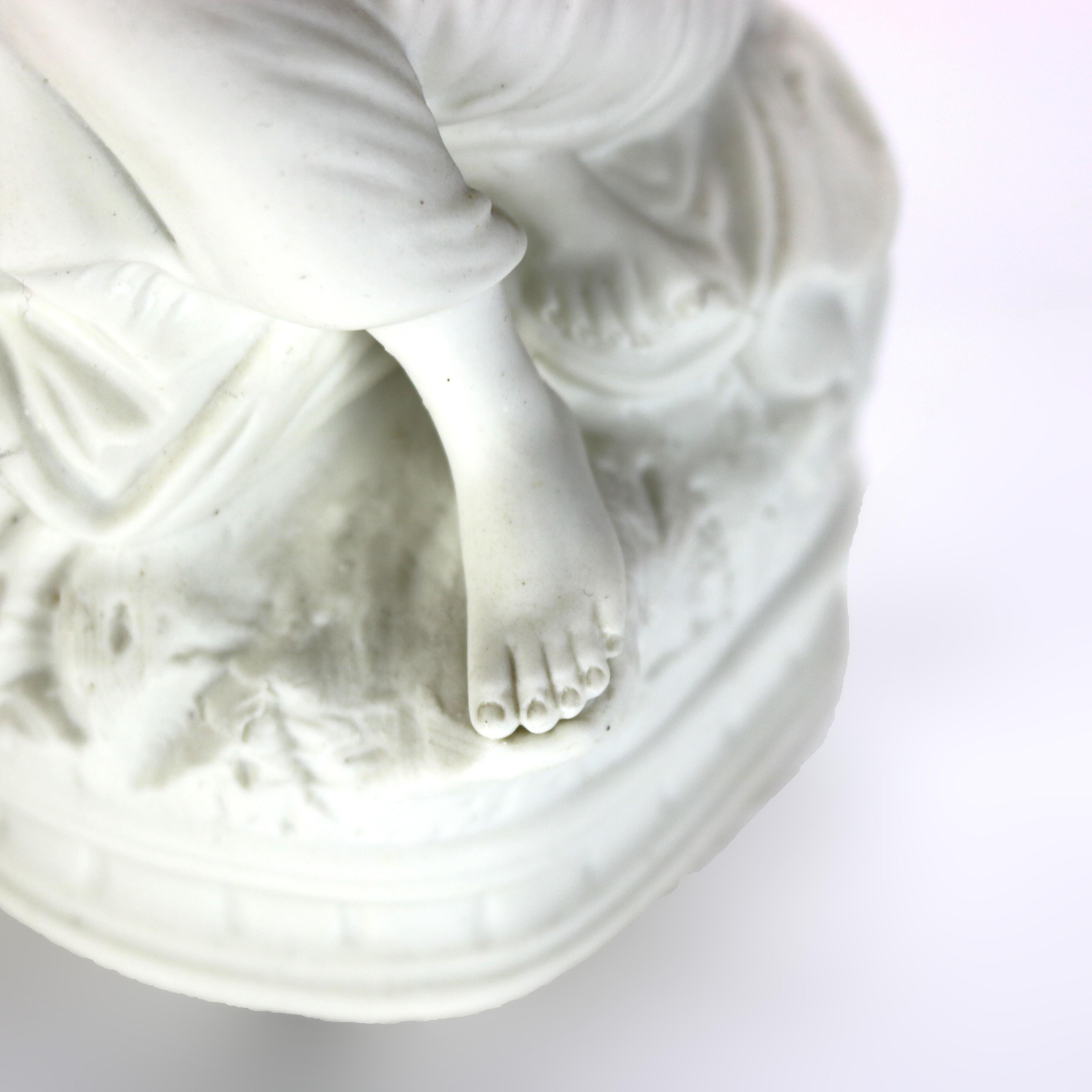 Antica figura in porcellana di bisquit classica di Parian Ware C1880 in vendita 4