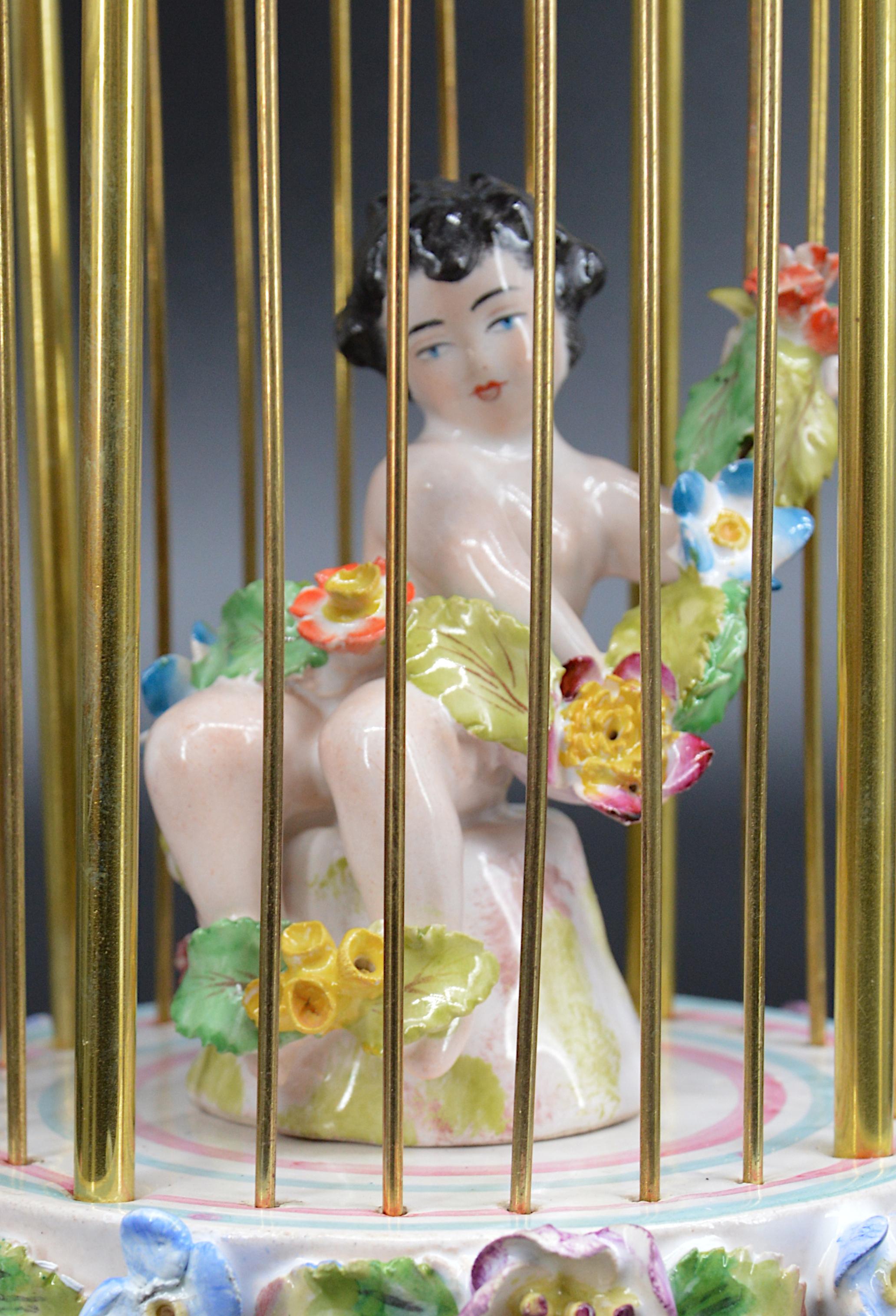 Antique Paris Porcelain Lantern Night Light, End 19th Century For Sale 4
