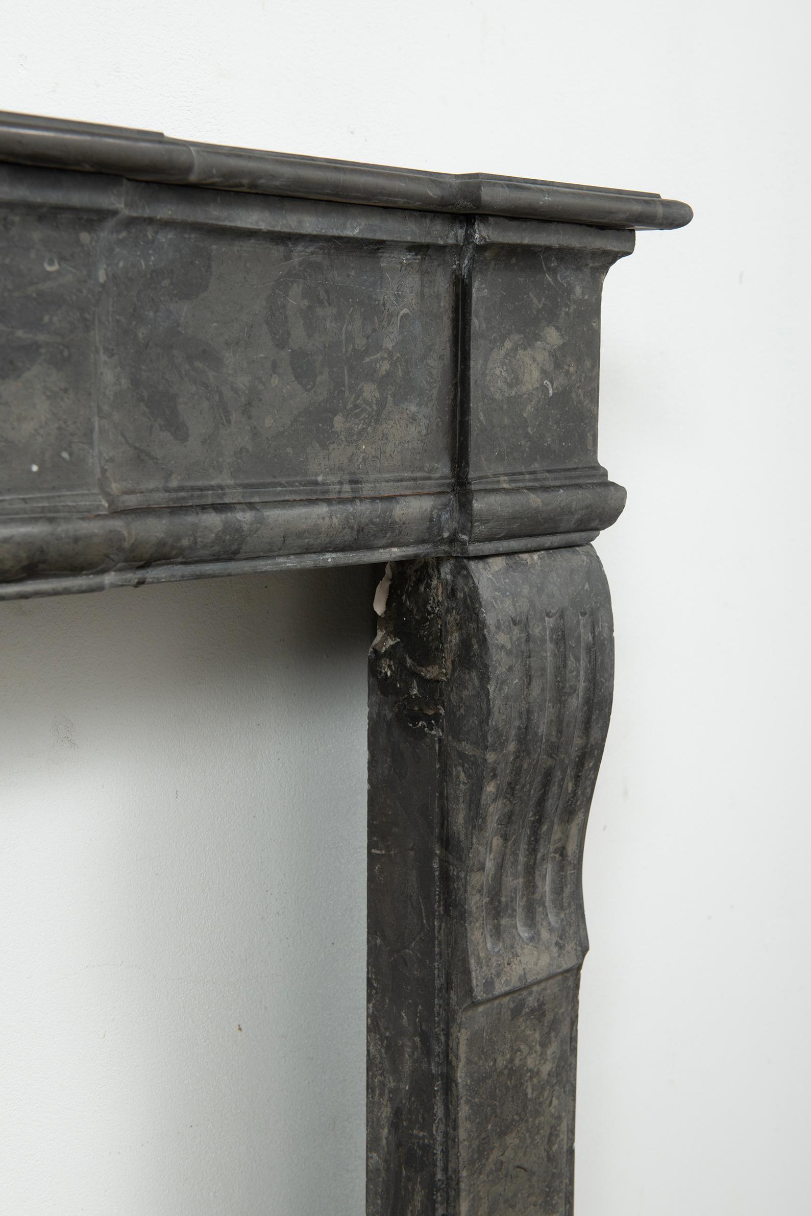Antique Parisian Louis XVI Fireplace Mantel For Sale 8