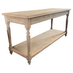 Antique Parisian Oak Drapers Table