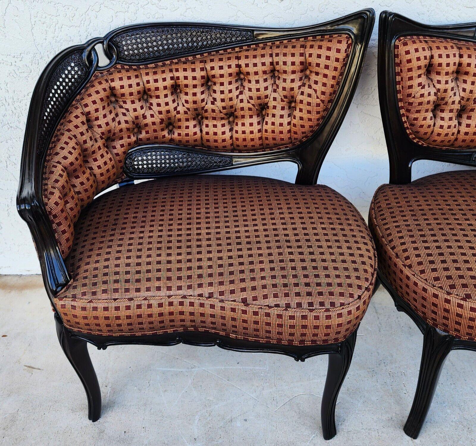 Caning Antique Parlor Chairs Art Nouveau Pair For Sale