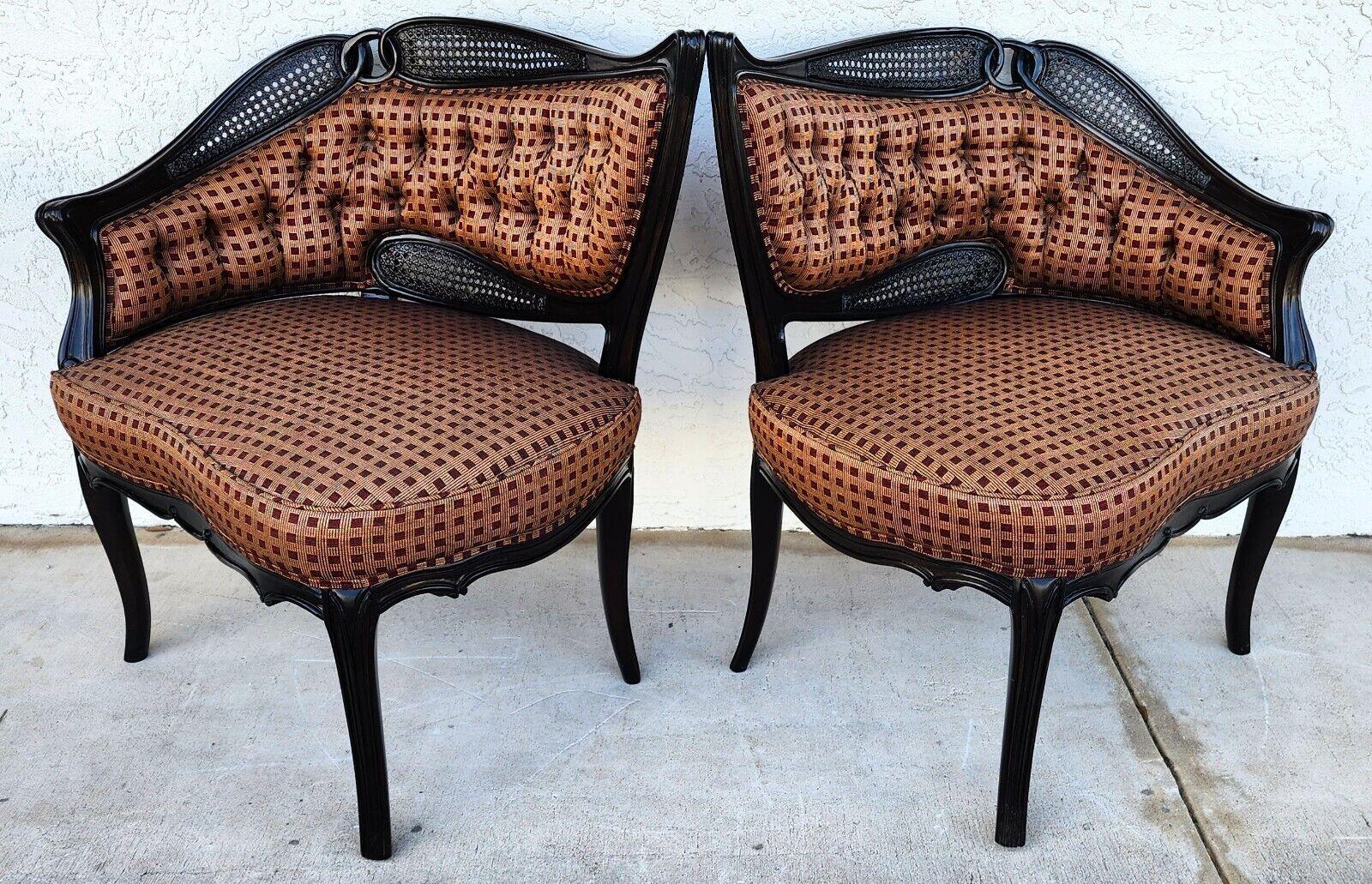 Cotton Antique Parlor Chairs Art Nouveau Pair For Sale