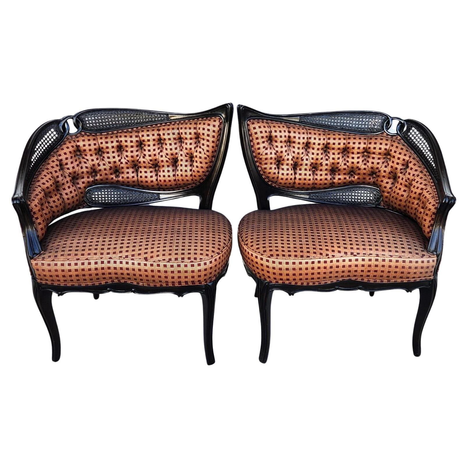 Paire de chaises de salon anciennes Art Nouveau