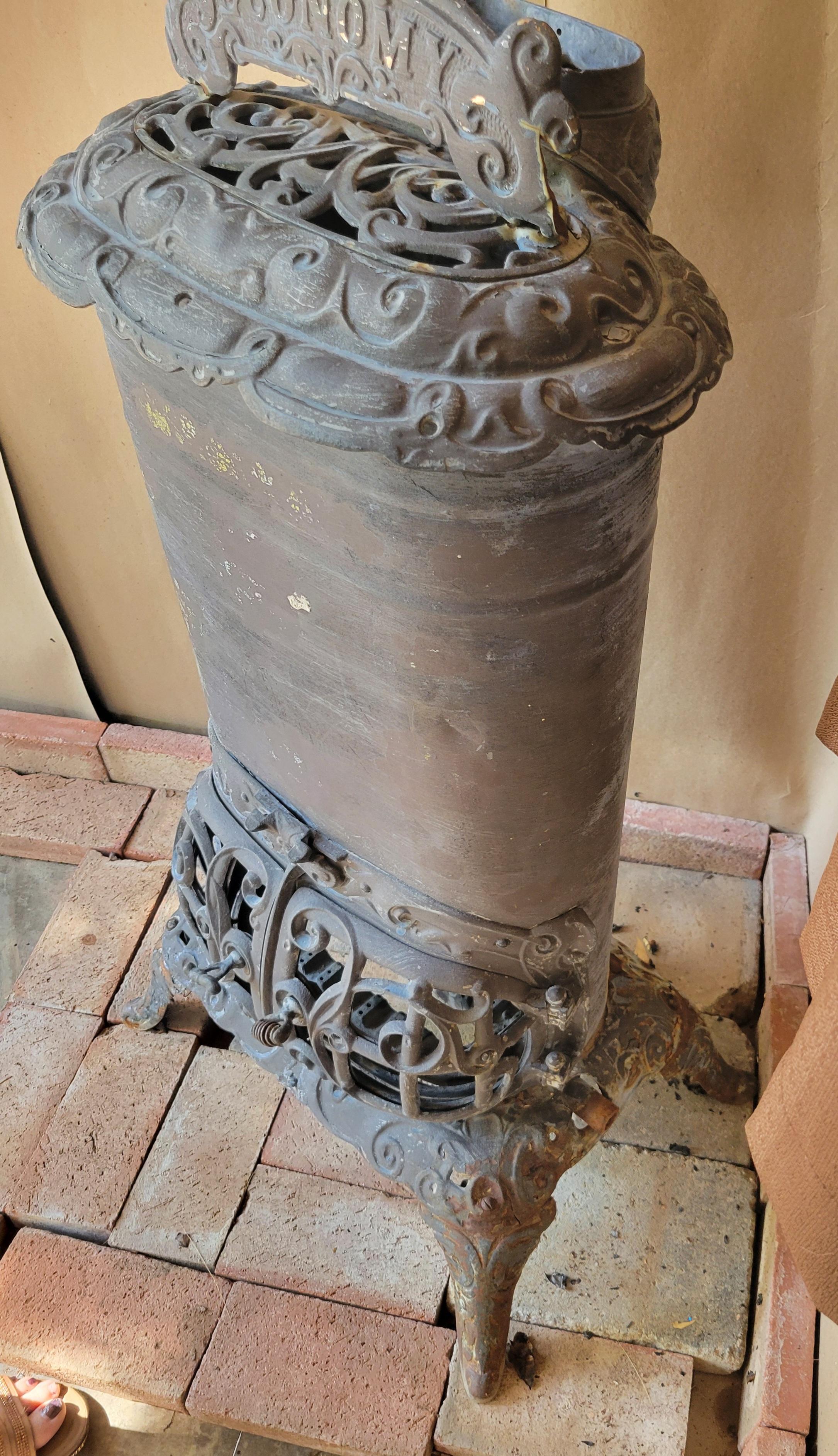20th Century Antique Parlor Gas Stove - Heater by Economy Stove & Mfg Co., Michigan