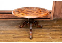 Antique Parquetry Top Center Table