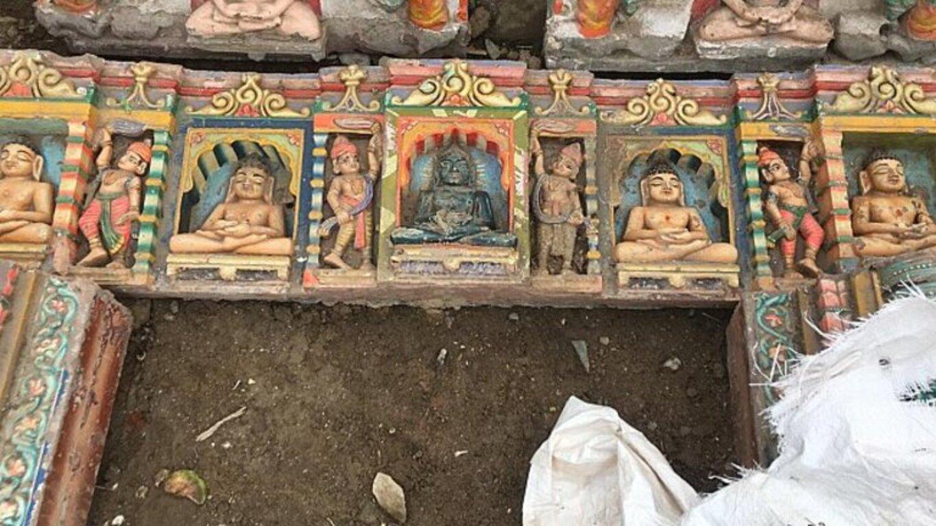 Antiker Teil eines alten indischen Tempels aus Indien im Angebot 13