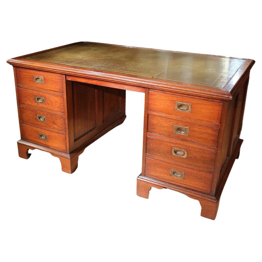Antique Partner Desk For Sale