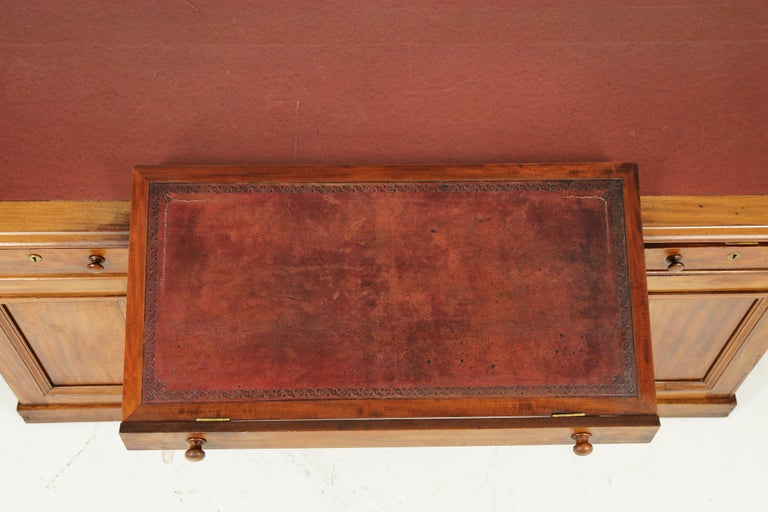 Antique Partners Desk Walnut Desk Victorian 24 Drawers