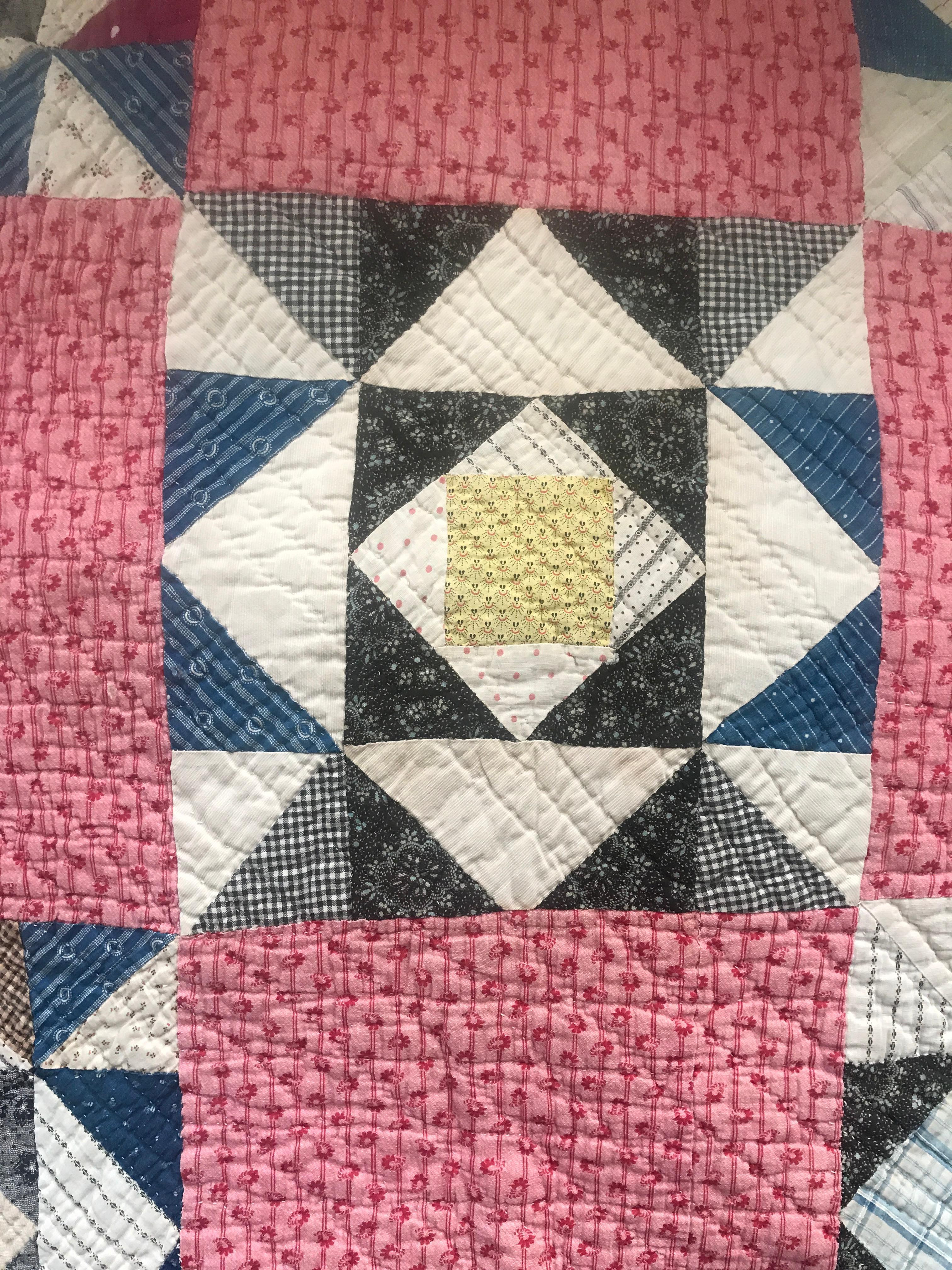 Quilted Antique Patchwork Quilt