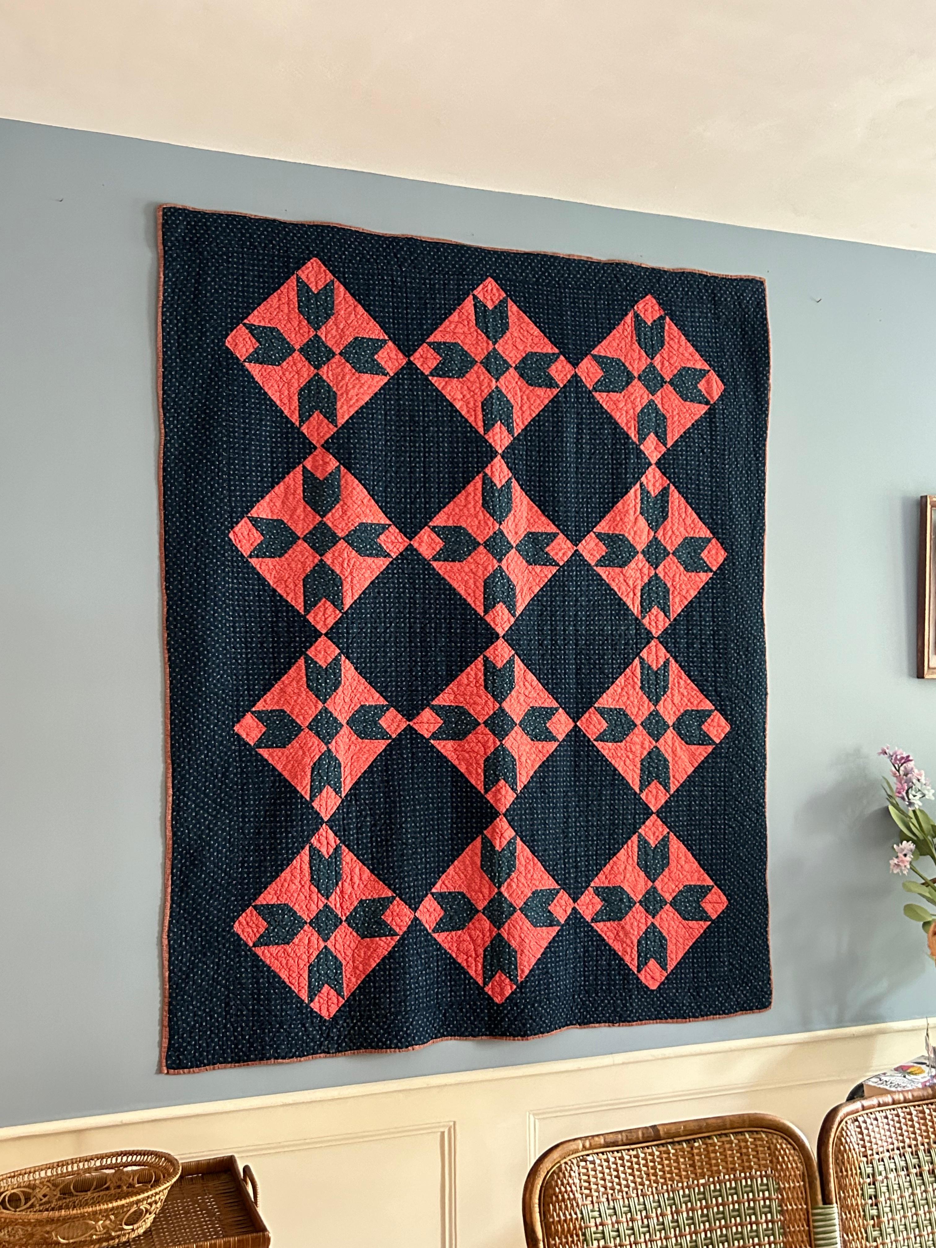 Américain Quilt ancien en patchwork 
