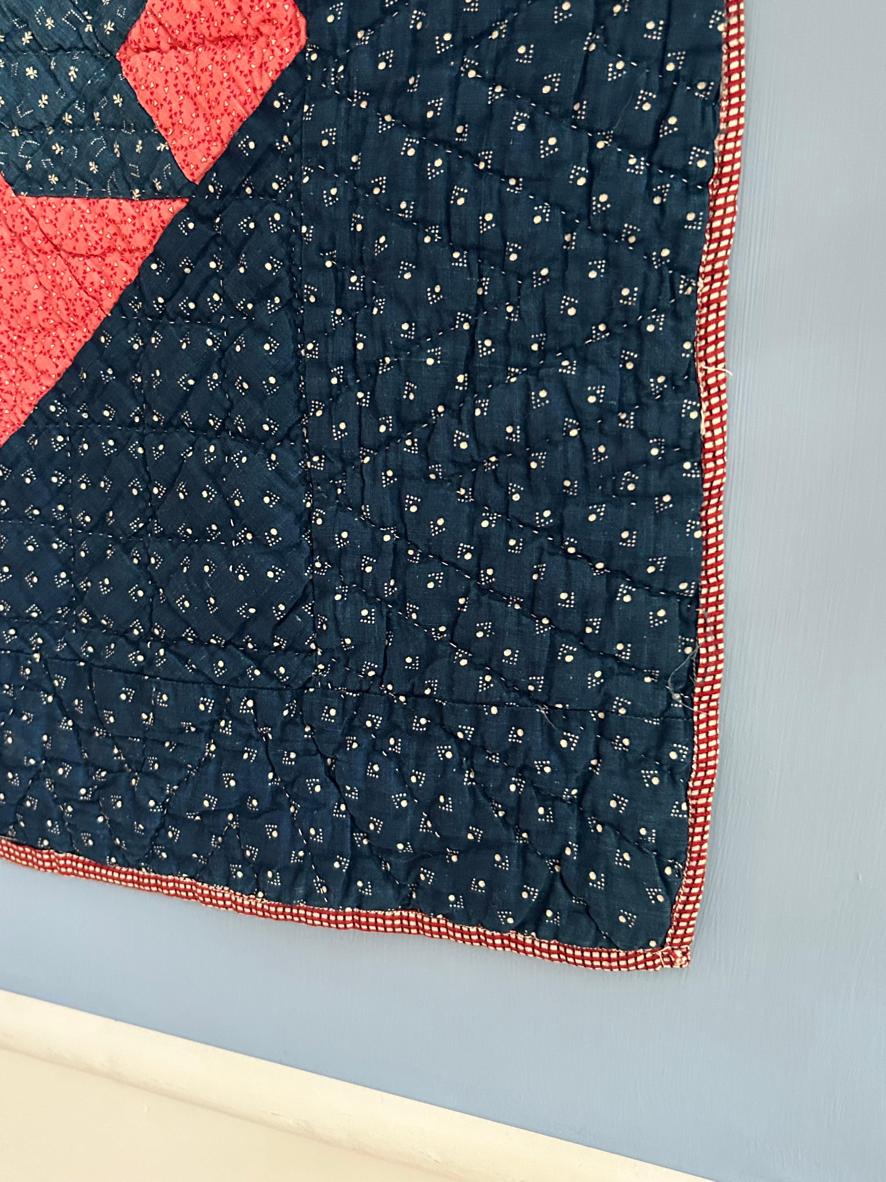 XIXe siècle Quilt ancien en patchwork 