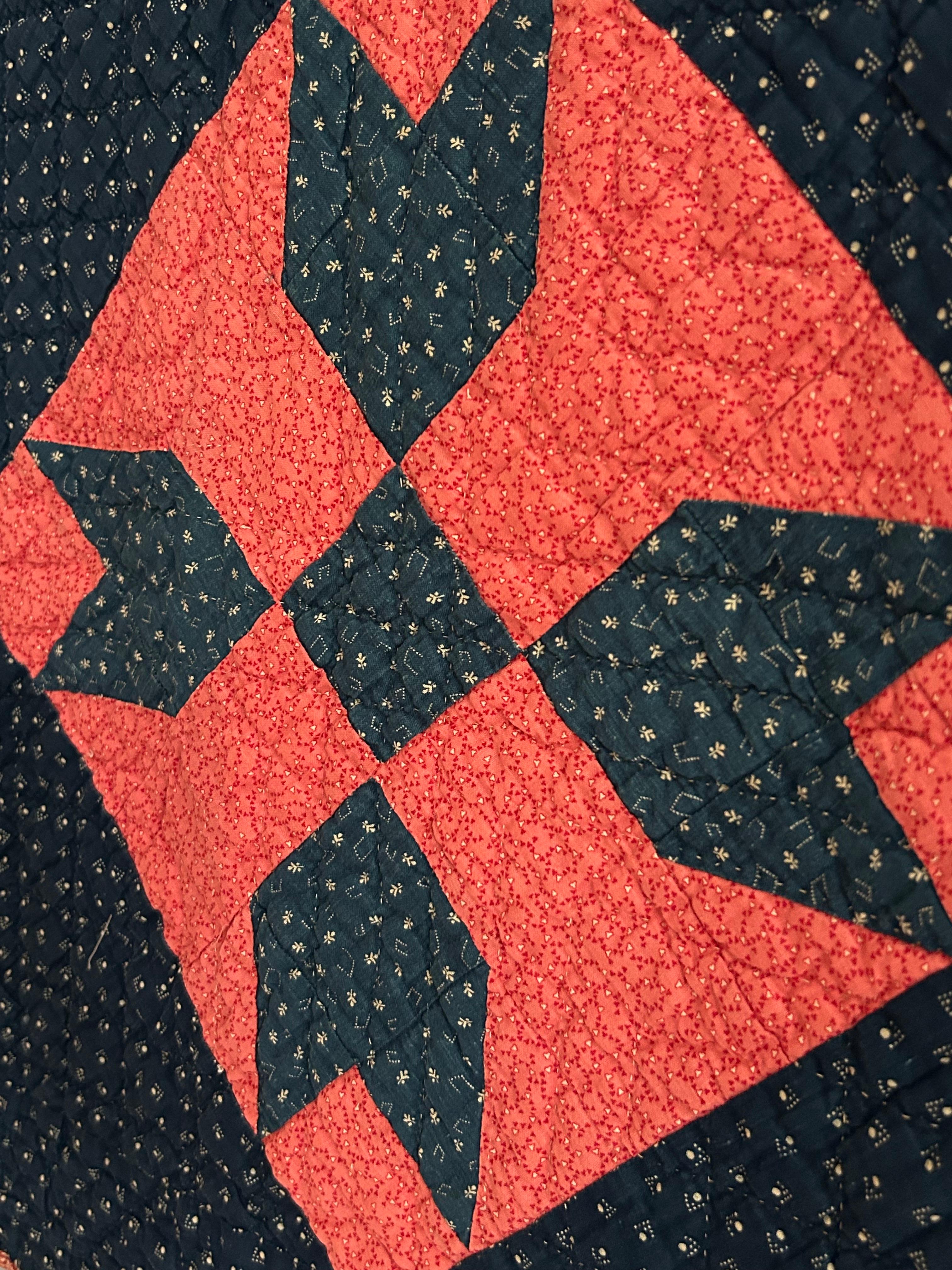 Coton Quilt ancien en patchwork 
