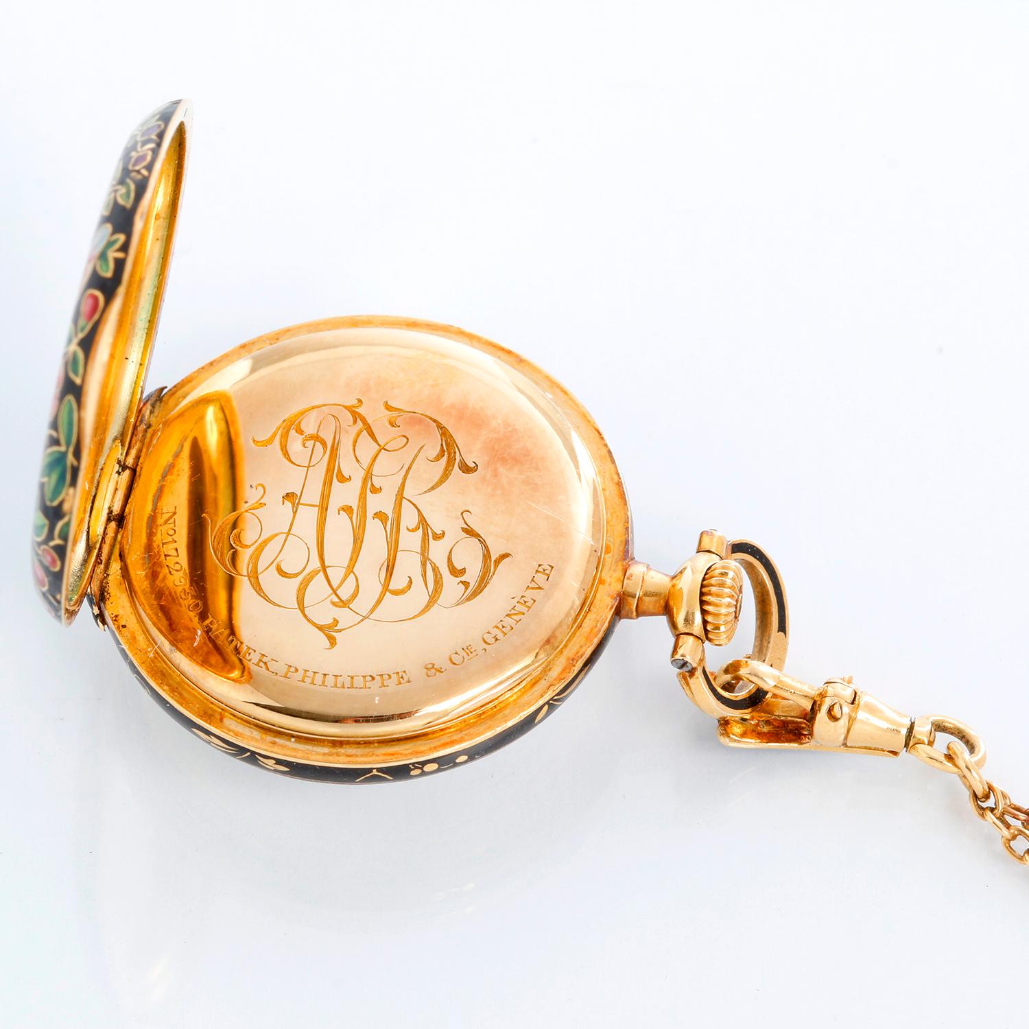 Antike Patek Philippe Taschenuhr mit offenem Zifferblattanhänger, antik 1