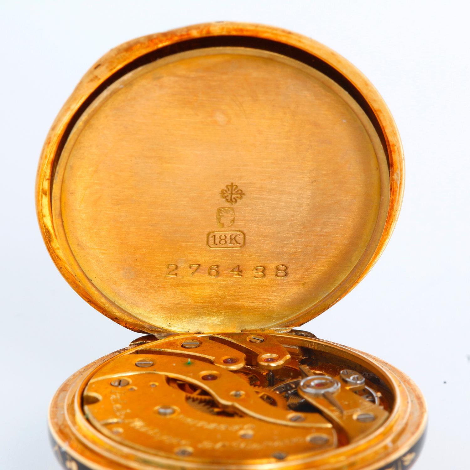 Antike Patek Philippe Taschenuhr mit offenem Zifferblattanhänger, antik 3