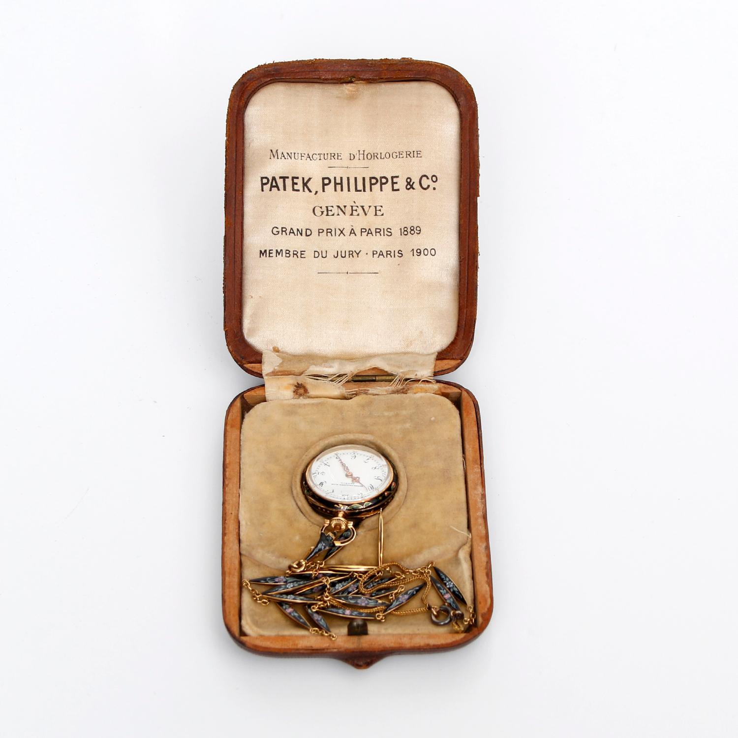 Antike Patek Philippe Taschenuhr mit offenem Zifferblattanhänger, antik 5