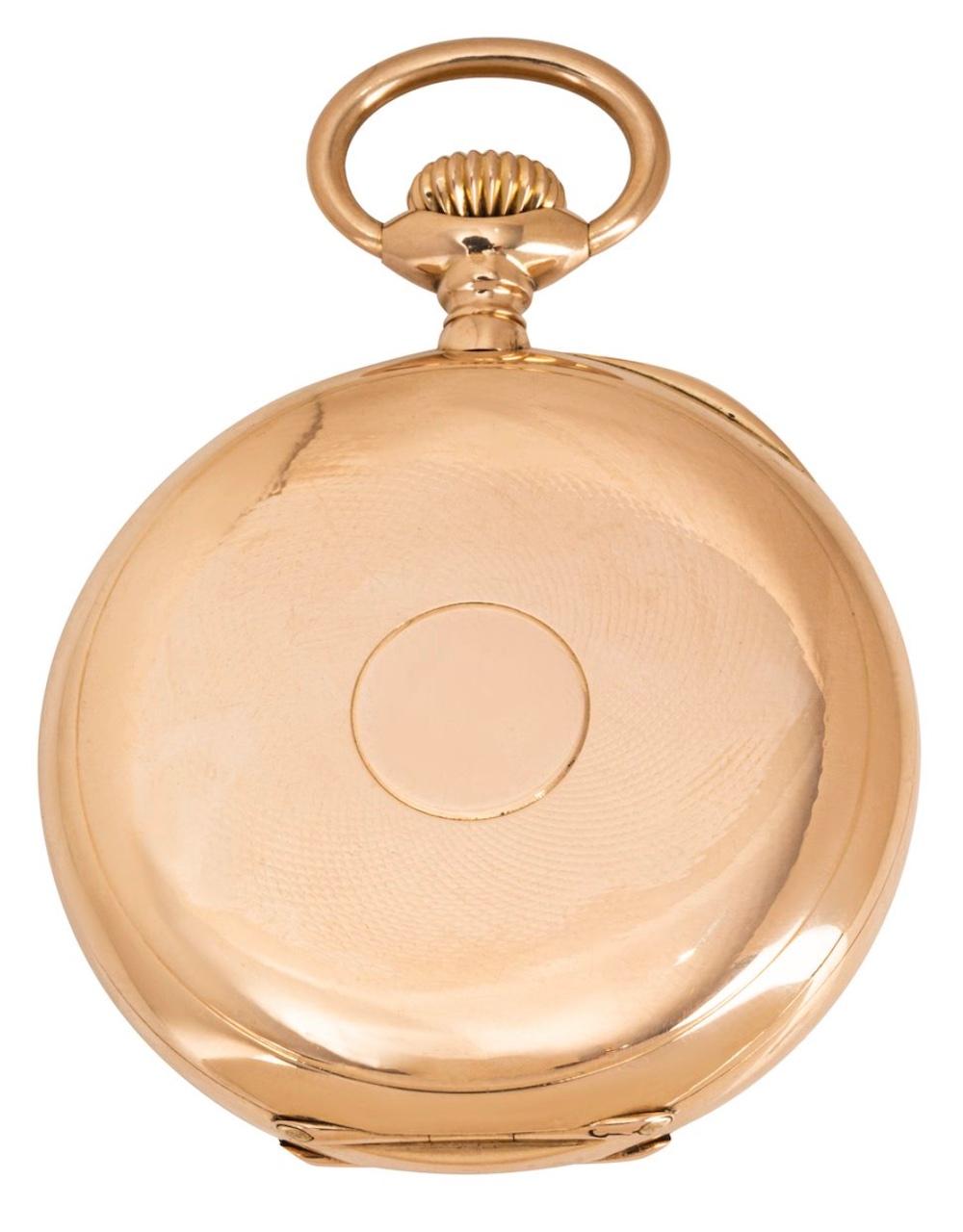 Men's Antique Patek Philippe Rose Gold Gondolo Keyless Lever Open Face Pocket Watch