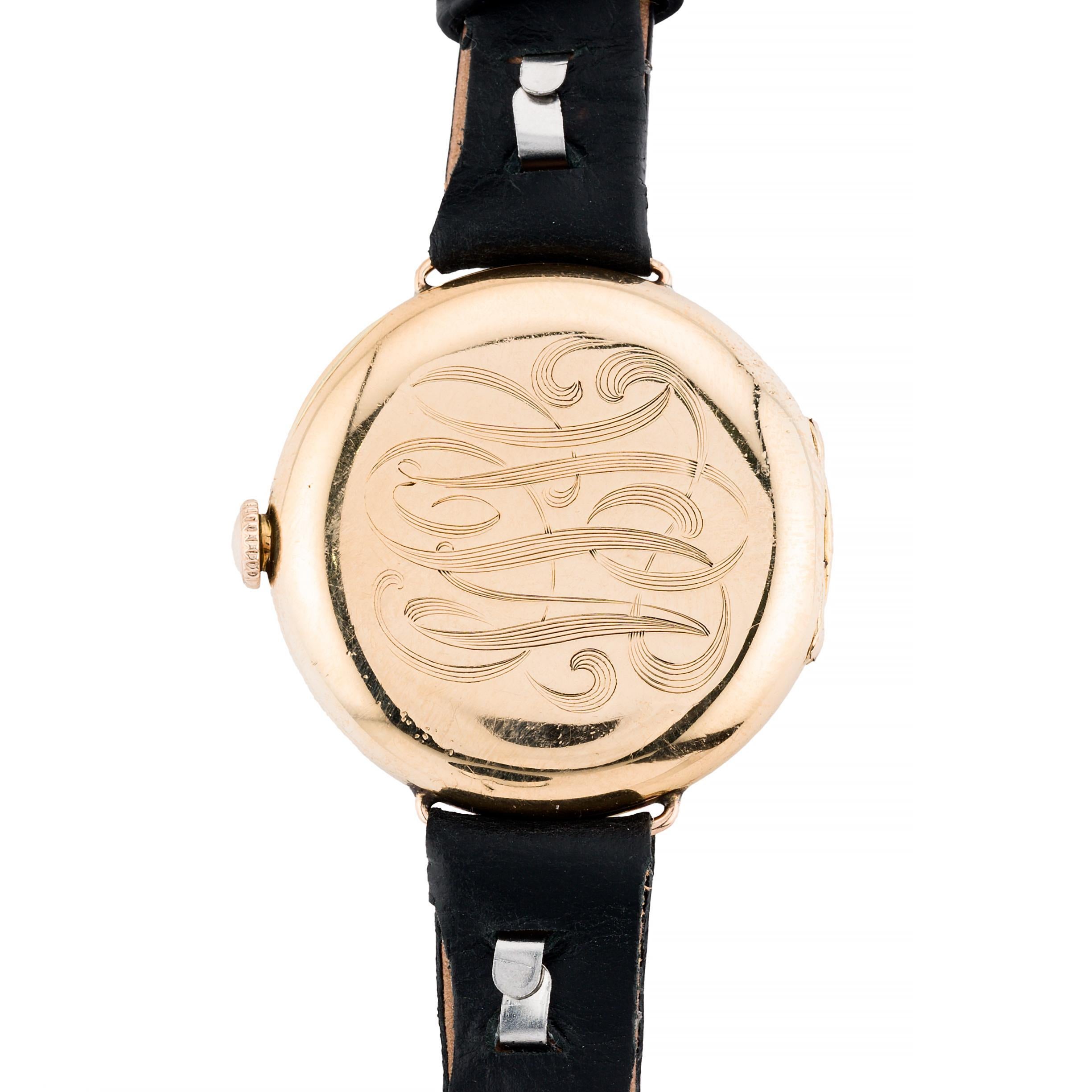 Antique Patek Philippe Wrist Watch Circa 1911 in 18 Karat Yellow Gold 1