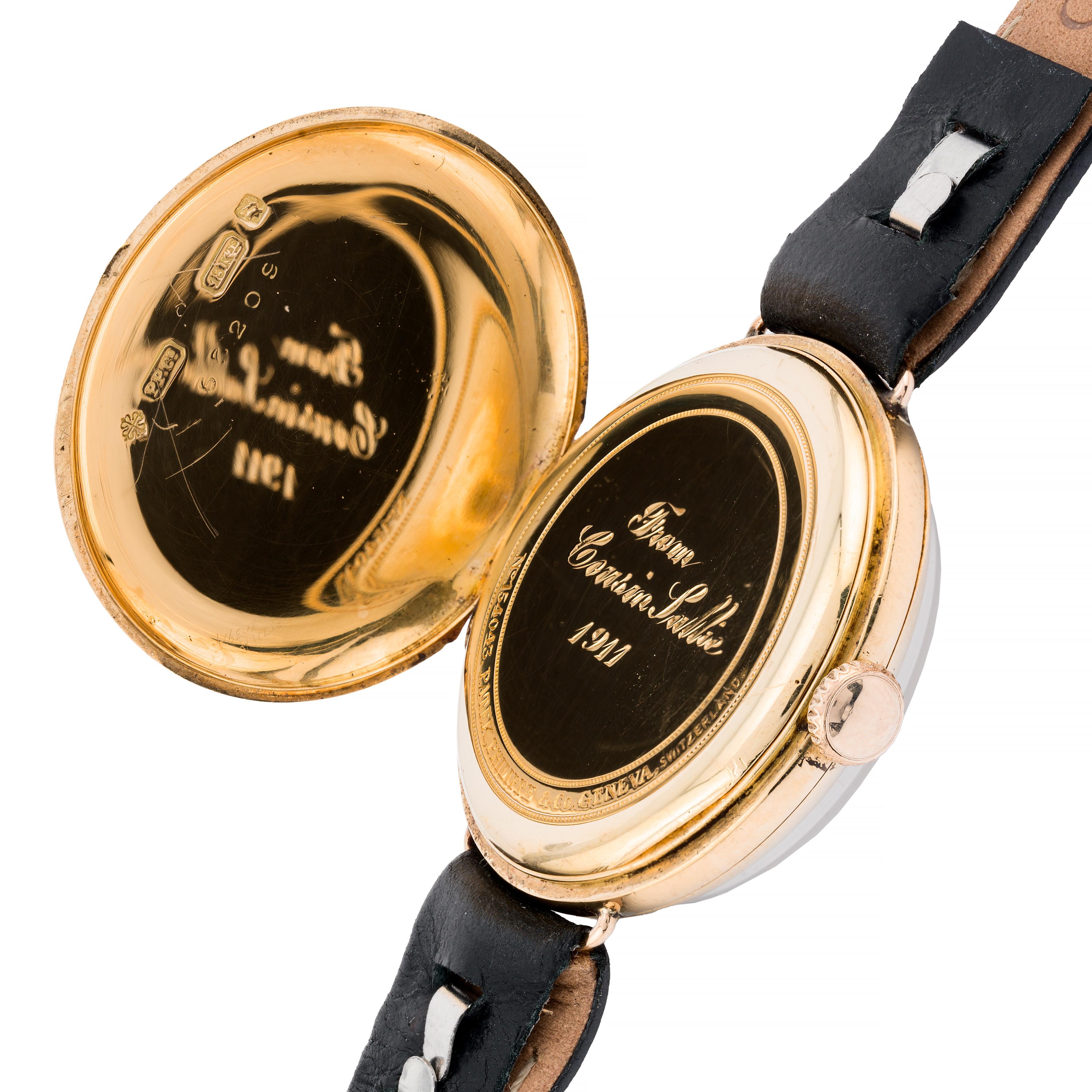 Antique Patek Philippe Wrist Watch Circa 1911 in 18 Karat Yellow Gold 2