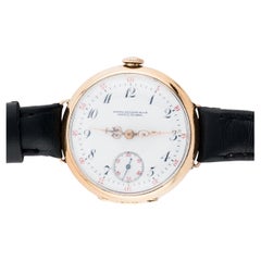 Antique Patek Philippe Wrist Watch Circa 1911 in 18 Karat Yellow Gold