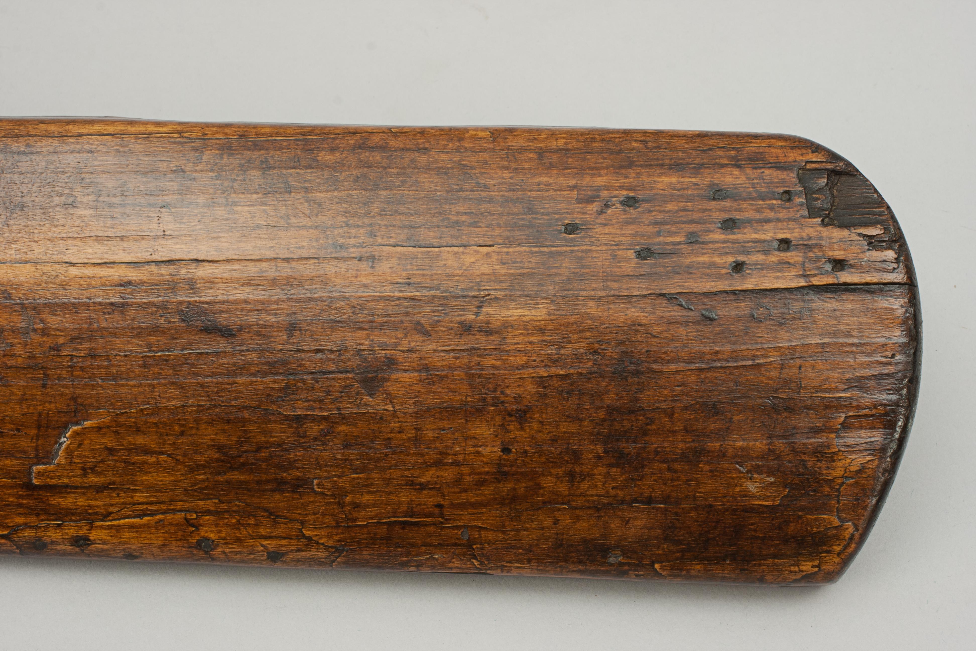 Antique Patent Handle Cricket Bat, Nicolls In Good Condition In Oxfordshire, GB