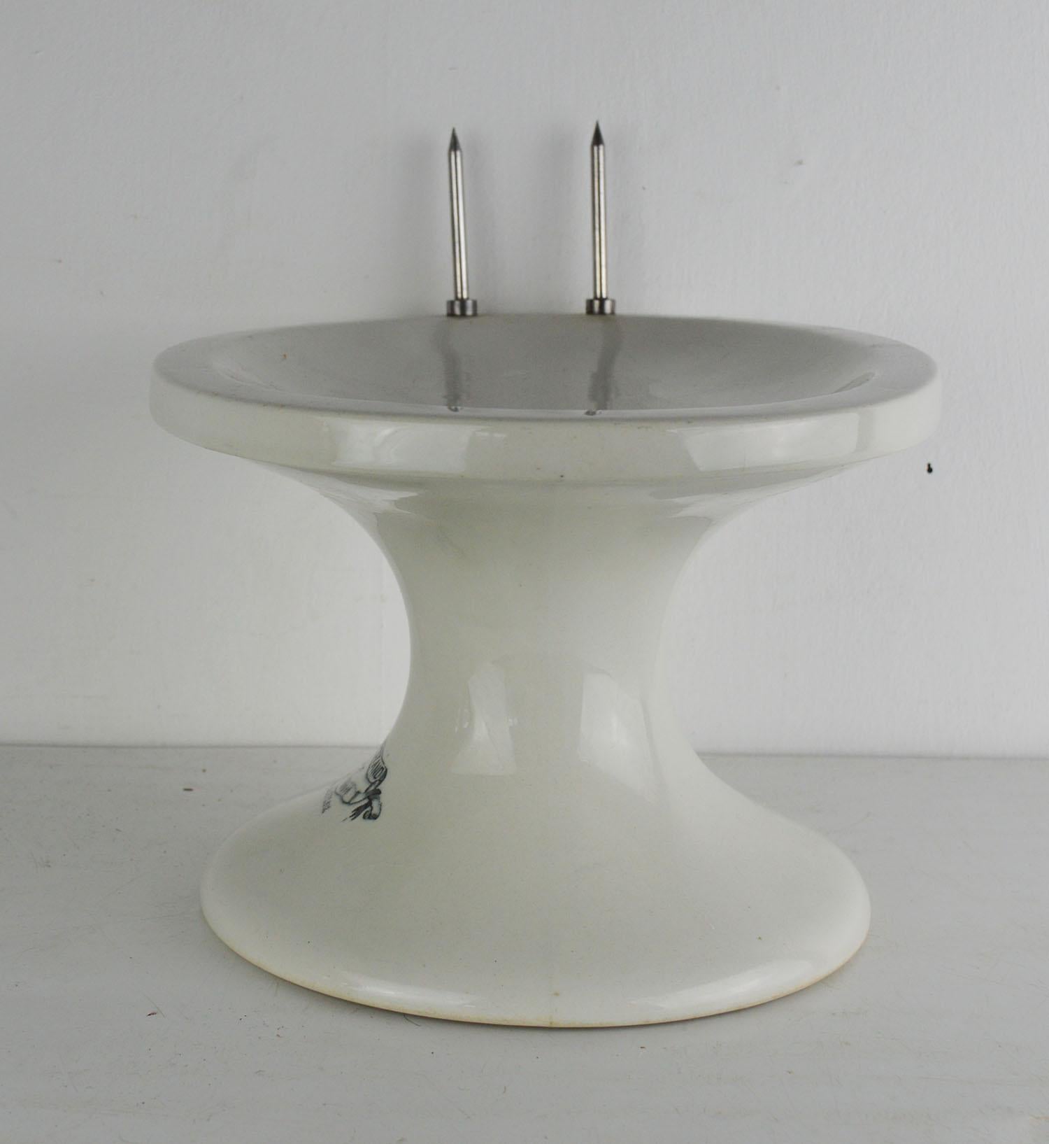 Victorian Antique Patented White Ironstone Ham Stand, English, 19th Century