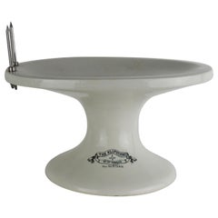 Antique Patented White Ironstone Ham Stand, English, 19th Century