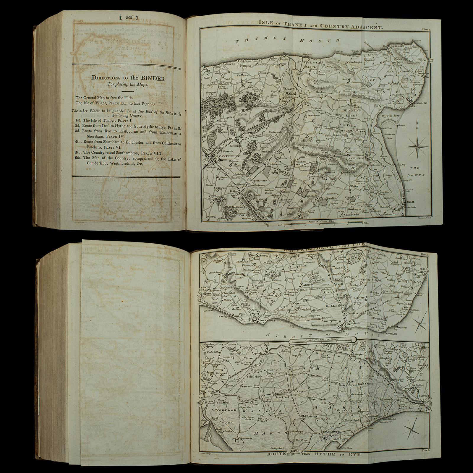 Antique Paterson's Guide to Britain, English, Maps, Georgian, Published 1811 For Sale 4