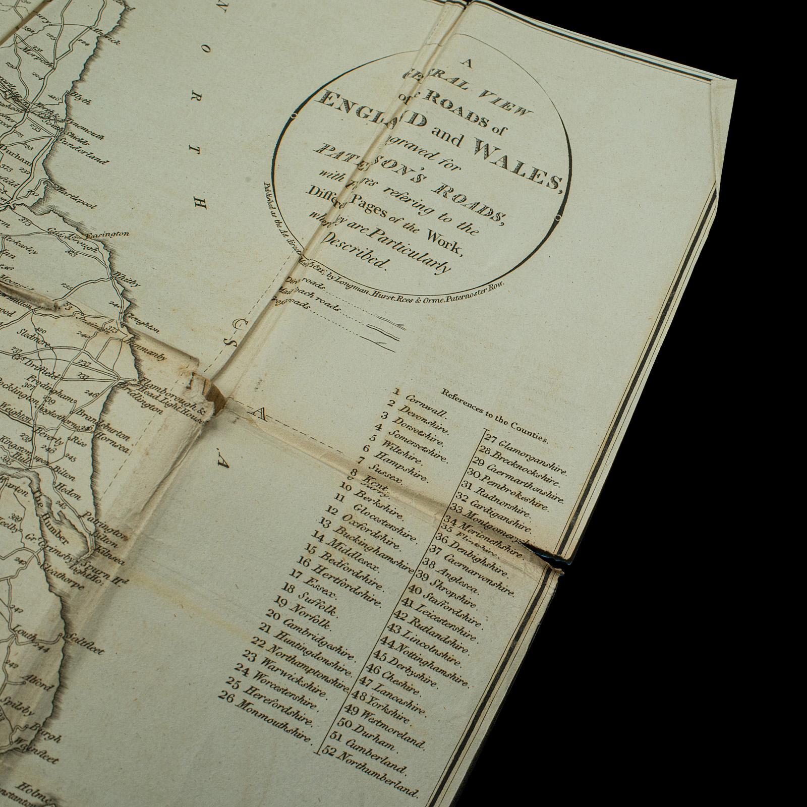 Antique Paterson's Guide to Britain, English, Maps, Georgian, Published 1811 For Sale 1