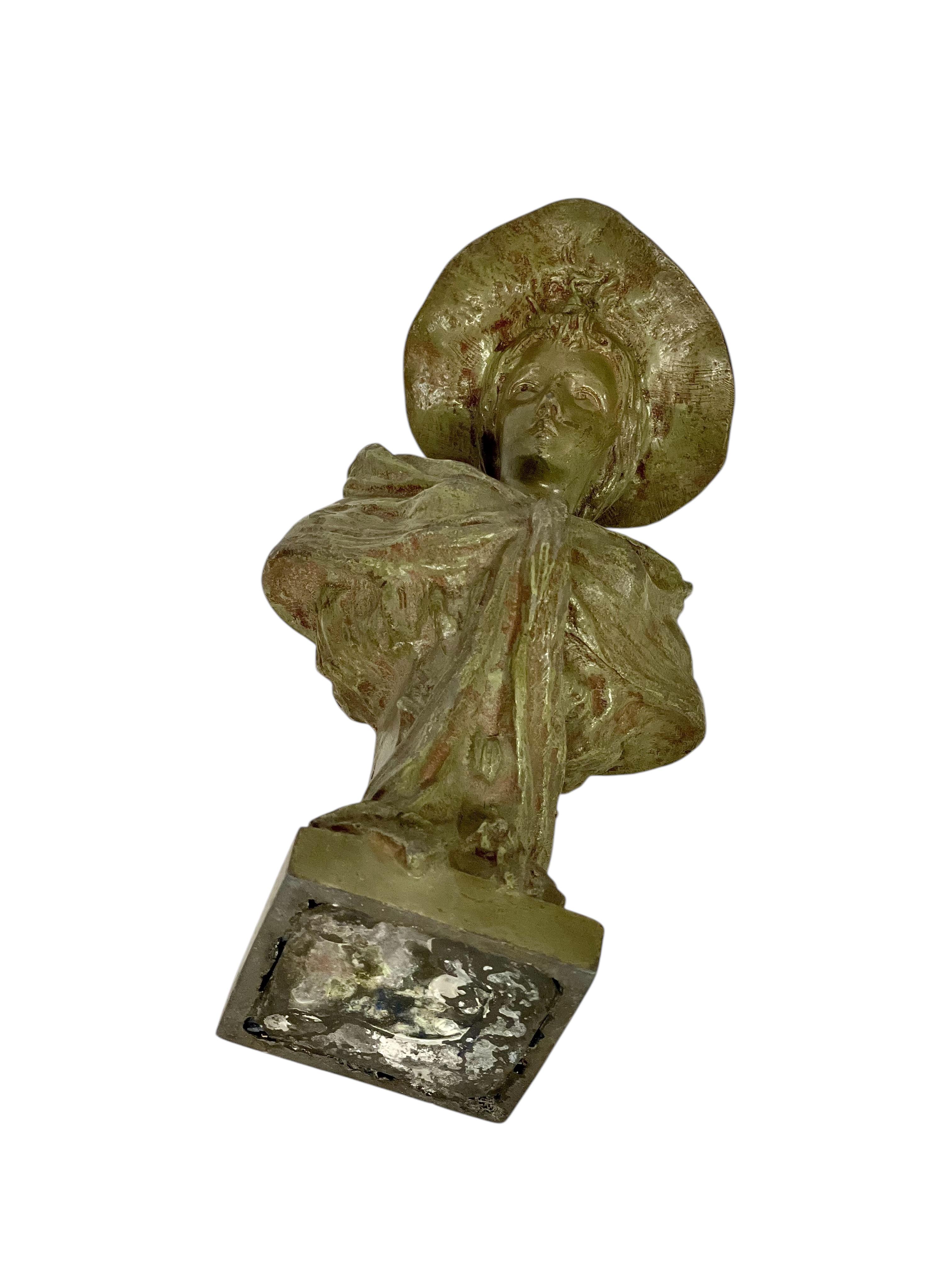 Antico busto in bronzo patinato di Pedro Ramón José Rigual, CIRCA 1900 in vendita 12