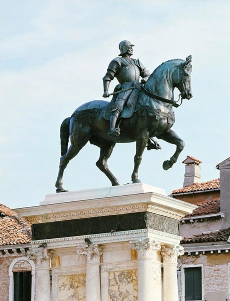 Antique Patinated Bronze Equestrian Statue of Bartolomeo Colleoni 1860, 19th C 14