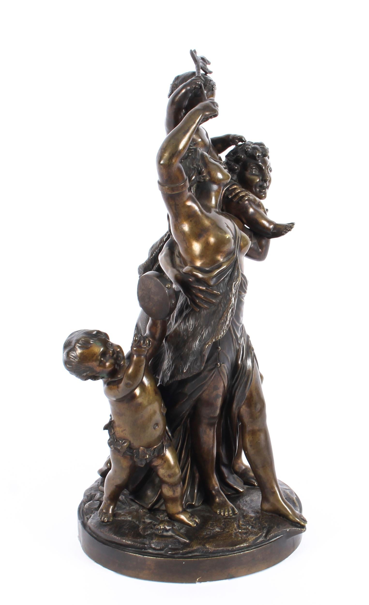 Patinated Bronze Group Sculpture of 
