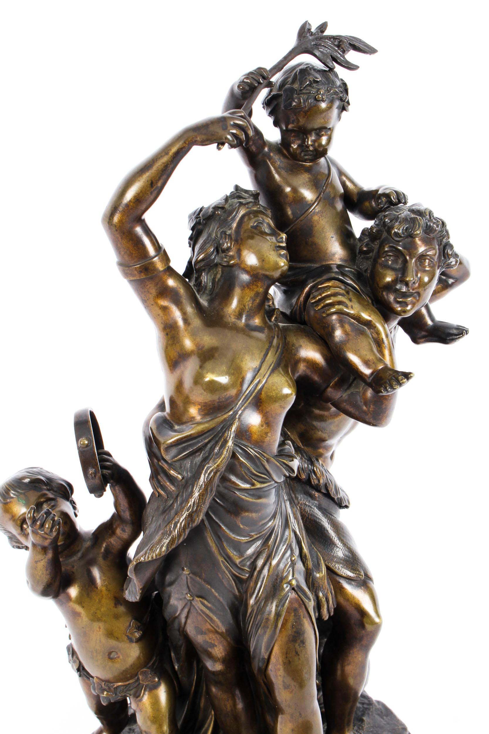 Patinated Bronze Group Sculpture of 