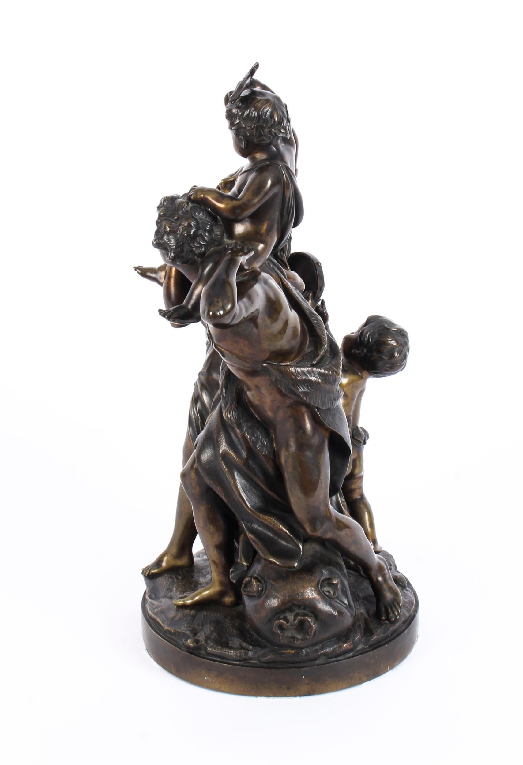 Patinated Bronze Group Sculpture of 