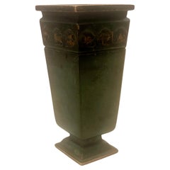 Antique Patinated Bronze Small Neoclassical Vase