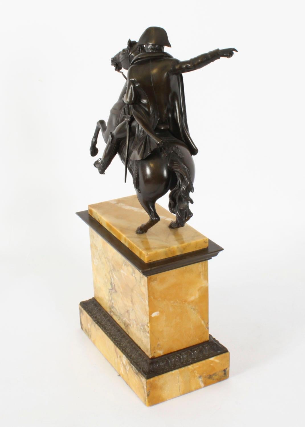 Antique Patinated Bronze  Statue of Napoleon Bonaparte C1870 19th Century 6