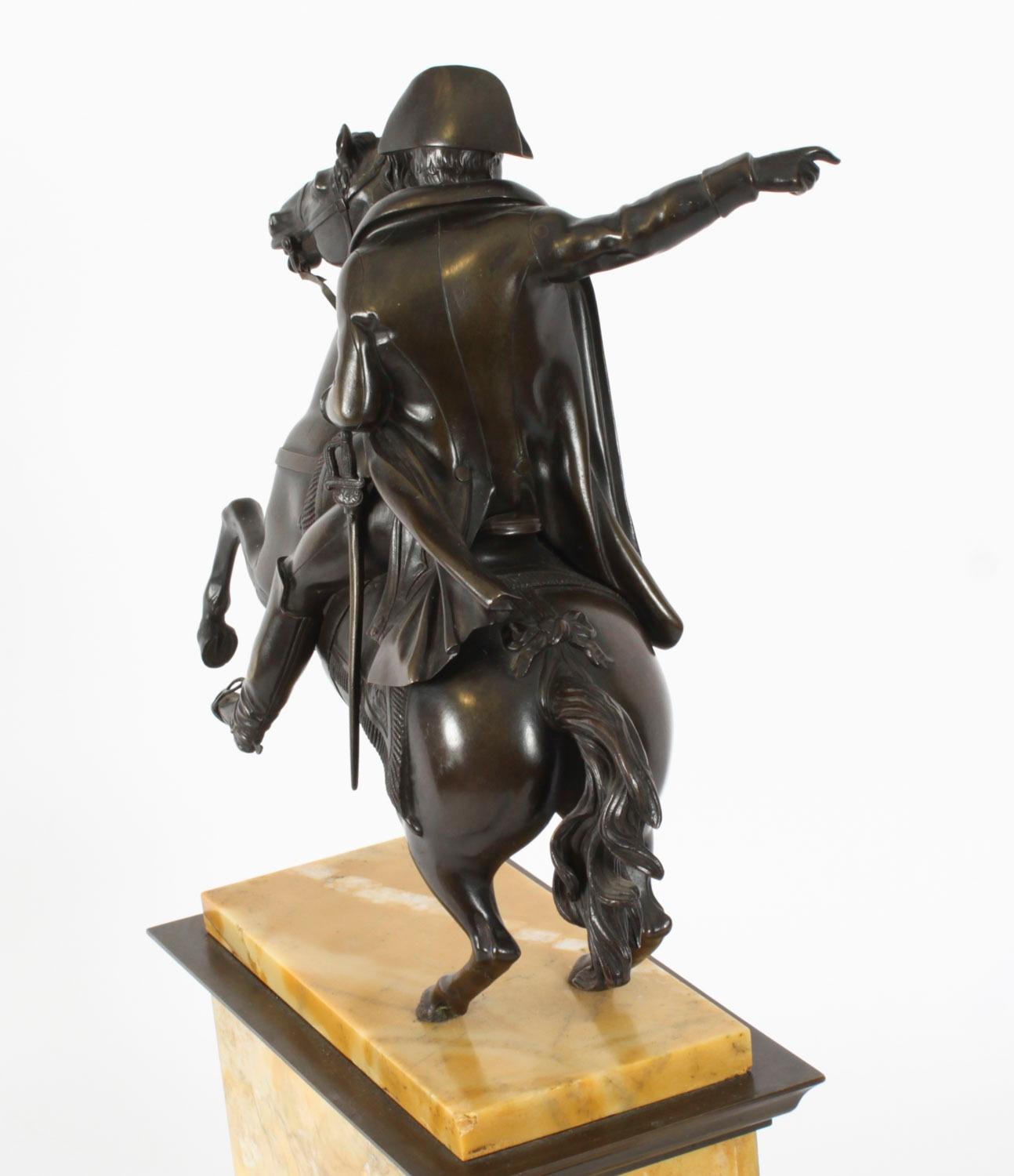 Antique Patinated Bronze  Statue of Napoleon Bonaparte C1870 19th Century 7