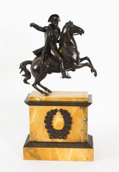 Antique Patinated Bronze  Statue of Napoleon Bonaparte C1870 19th Century