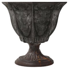 Antique Patinated Cache Pot with Ornamental Motifs, France, 20th C Antique Patinated Cache Pot with Ornamental Motifs, France, 20th C