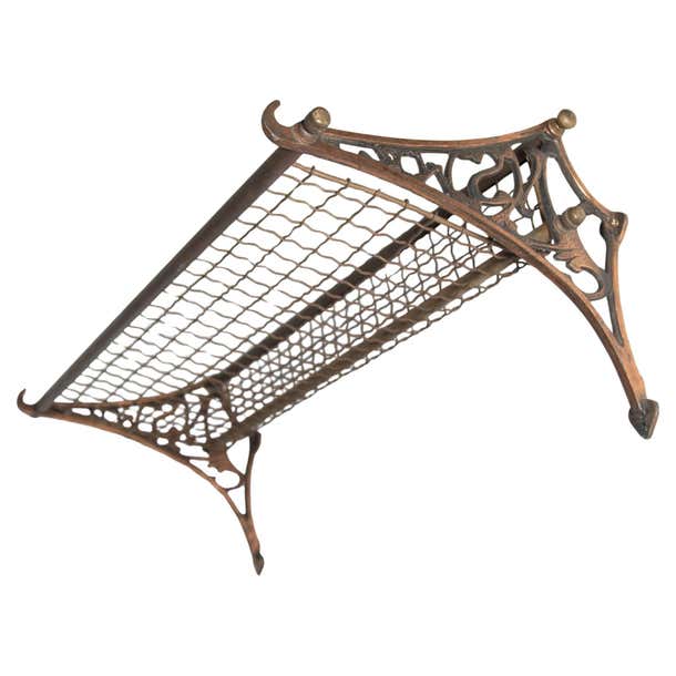 Antique Patinated Copper Train Luggage Rack from the New South Wales ...