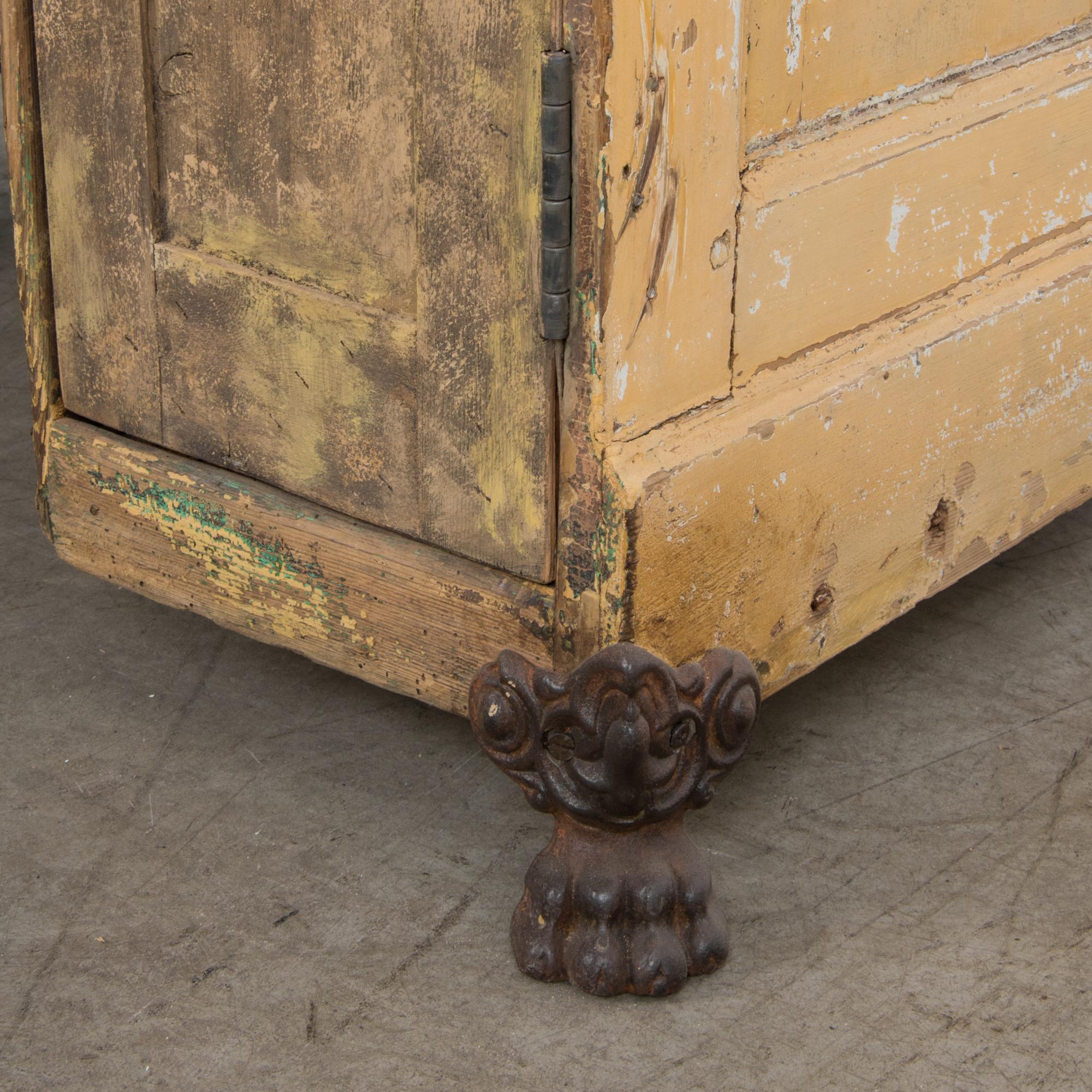 Antique Patinated French Clawfoot Desk 6