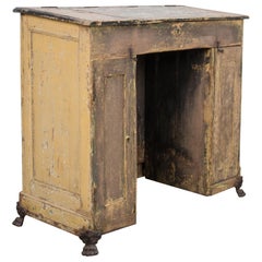 Antique Patinated French Clawfoot Desk