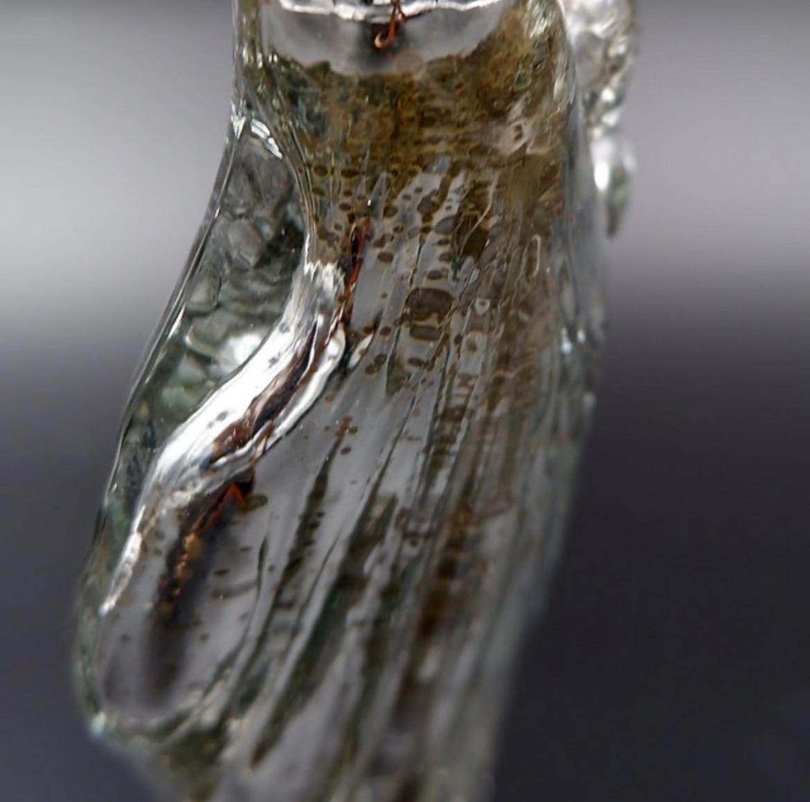 Antique Patinated Mercury glass Madonna with child - 20th century For Sale 2
