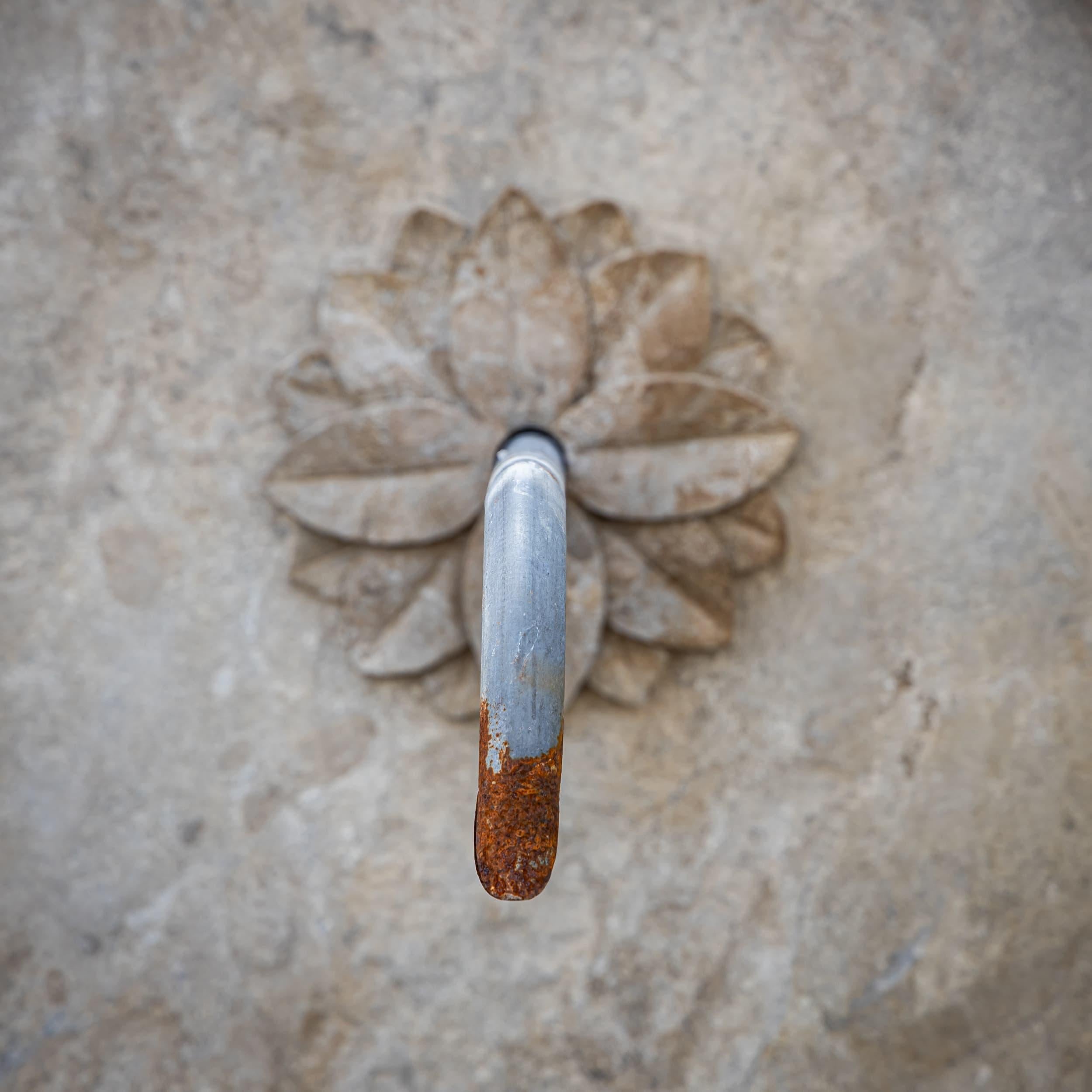 Renaissance Antique-patinated Wall fountain, 21st Century For Sale