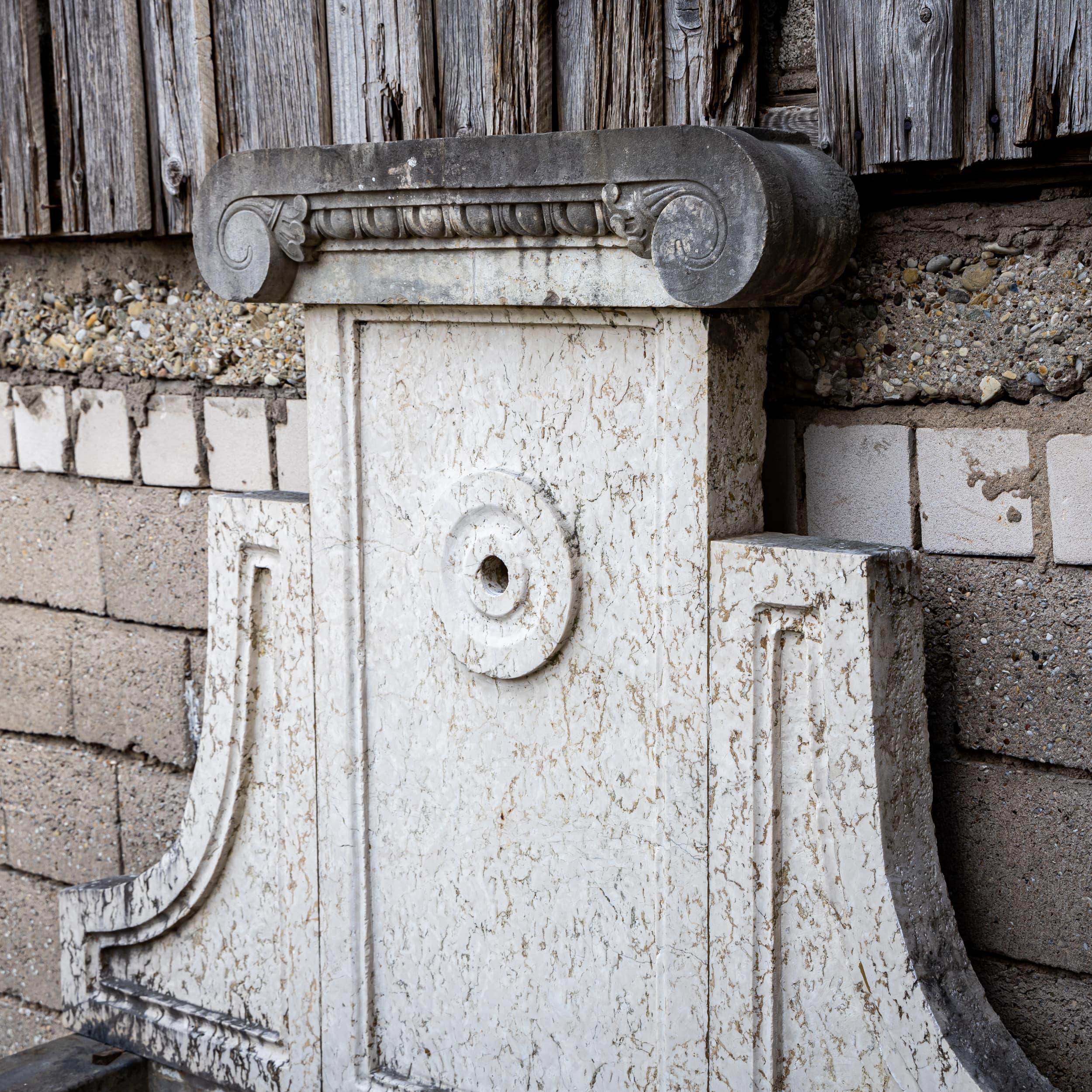 Contemporary Antique-patinated Wall fountain, 21st Century For Sale