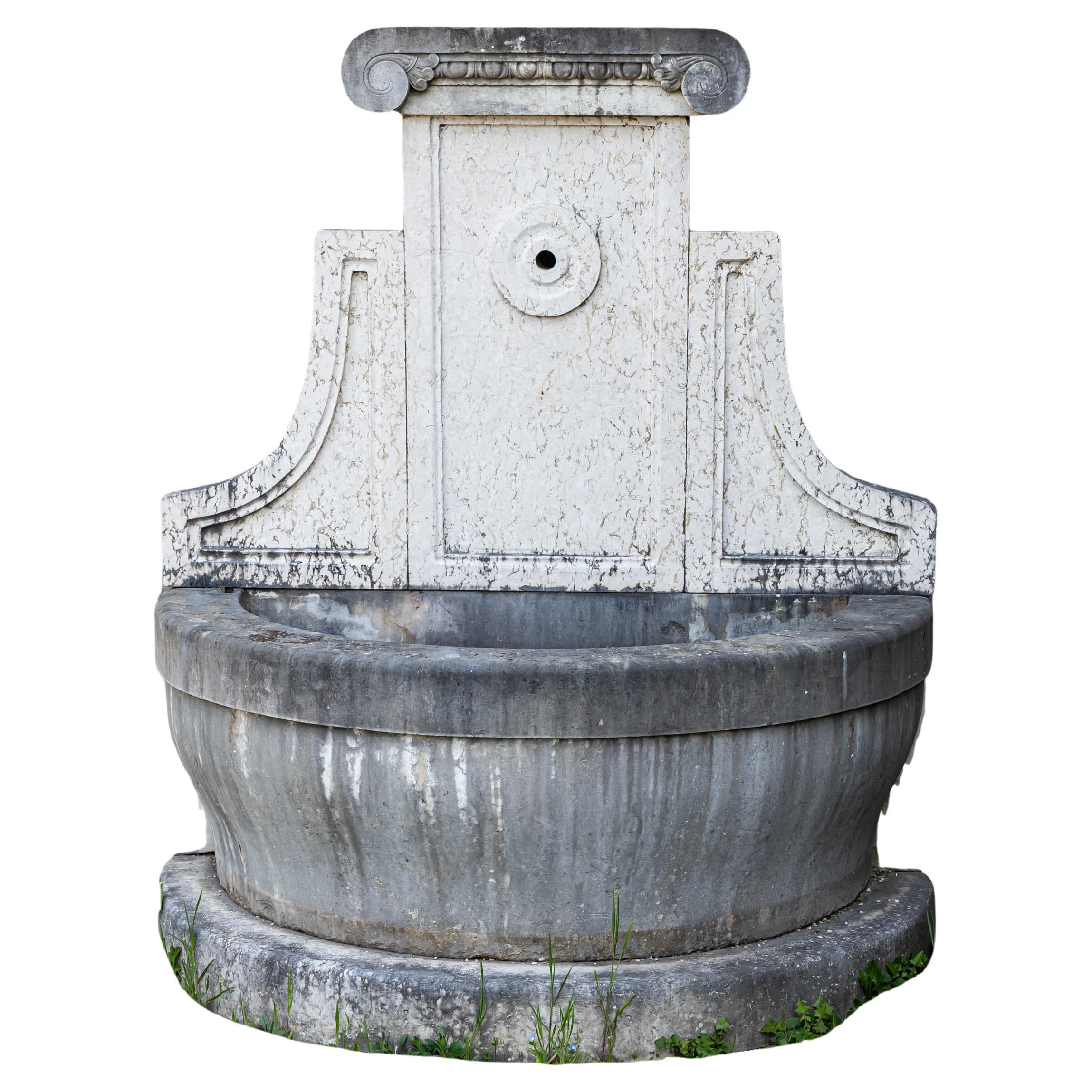 Antique-patinated Wall fountain, 21st Century