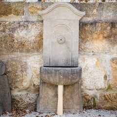 Antique-patinated Wall fountain