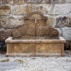 Antique-patinated Wall fountain in Renaissance Style, 21st Century